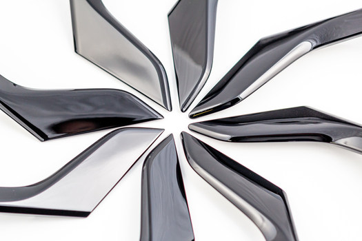 Glänzende lackierte Zierleisten